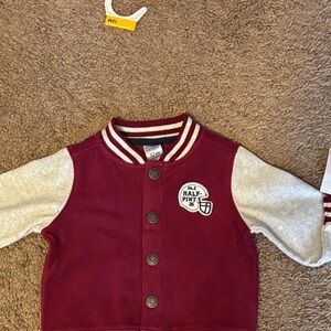 Carter's Red and White Varsity Jacket-12 months